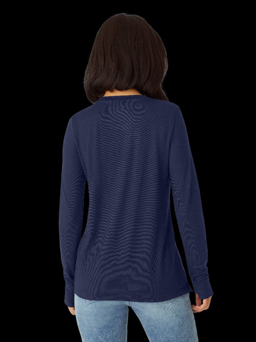 Bombas NWT Navy womens merino long sleeve size Small